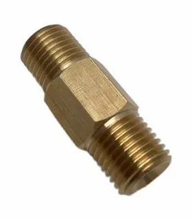 Переходник 1/4внеш - 1/4внеш (удлиненный), 400 bar, латунь